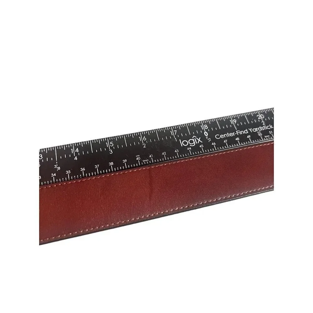 WOLFANT Brown Full Grain Leather Belt 59” Length